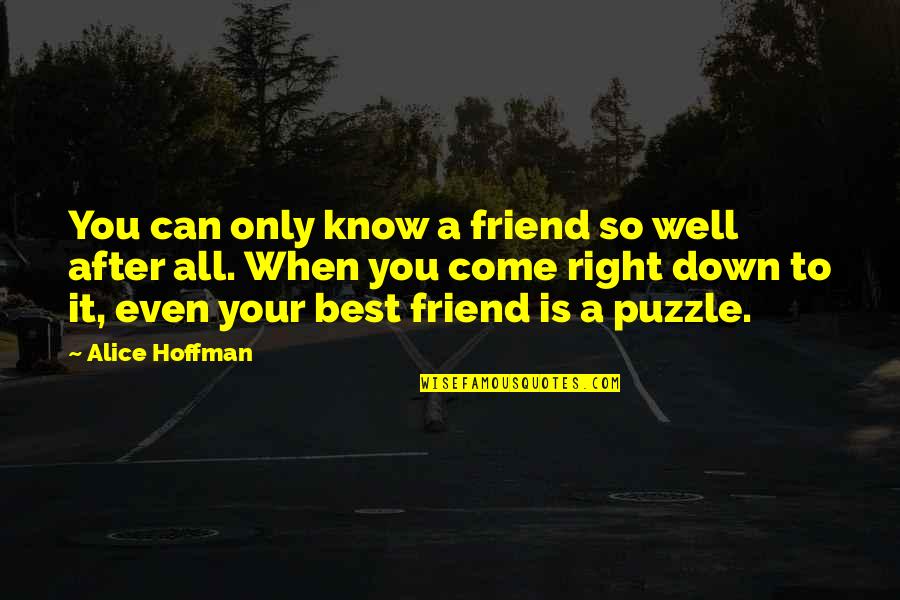 Even After All Quotes By Alice Hoffman: You can only know a friend so well