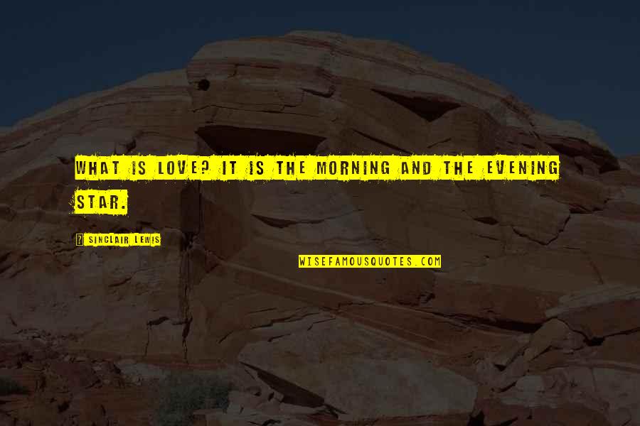 Evening And The Morning Quotes By Sinclair Lewis: What is love? It is the morning and Evening And The Morning Quotes By Sinclair Lewis: What is love? It is the morning and