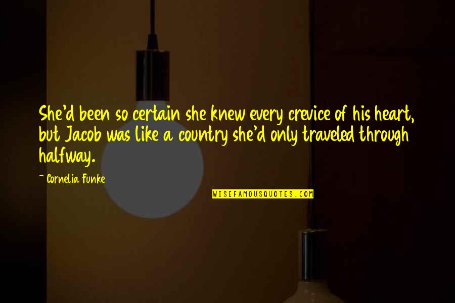 Evening Shayari Quotes By Cornelia Funke: She'd been so certain she knew every crevice