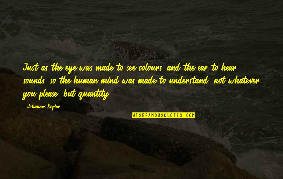 Eventual Success Quotes By Johannes Kepler: Just as the eye was made to see Eventual Success Quotes By Johannes Kepler: Just as the eye was made to see