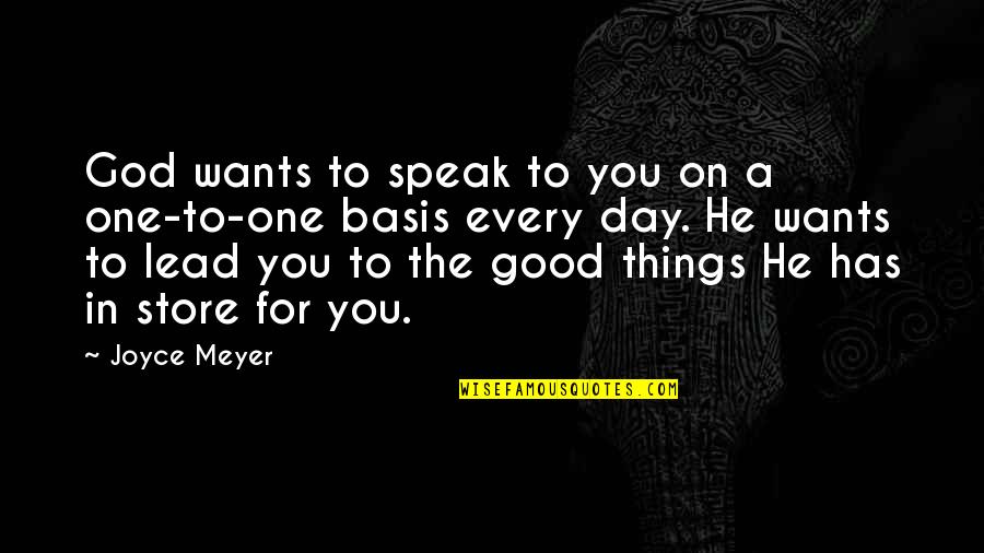 Every Jesus Quotes By Joyce Meyer: God wants to speak to you on a Every Jesus Quotes By Joyce Meyer: God wants to speak to you on a