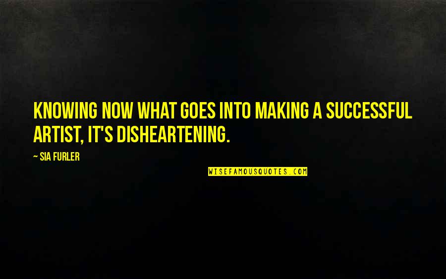 Every Man Deserves A Good Woman Quotes By Sia Furler: Knowing now what goes into making a successful