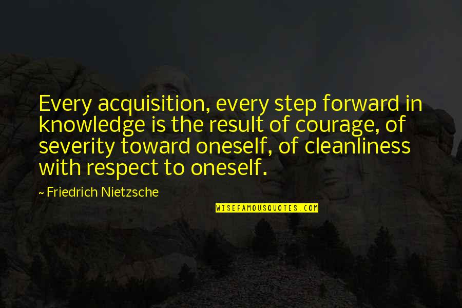 Every Step Forward Quotes By Friedrich Nietzsche: Every acquisition, every step forward in knowledge is