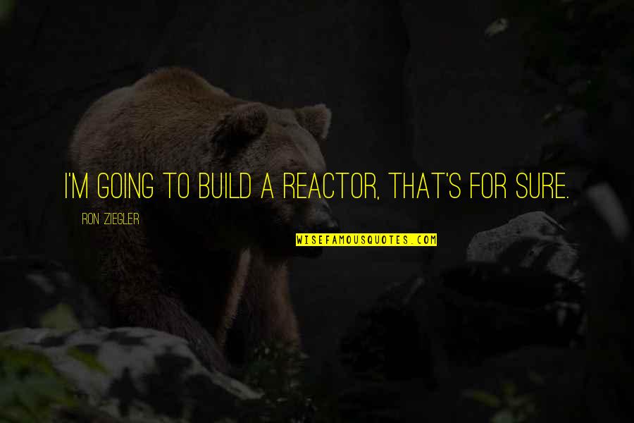 Every Student Can Learn Quotes By Ron Ziegler: I'm going to build a reactor, that's for Every Student Can Learn Quotes By Ron Ziegler: I'm going to build a reactor, that's for