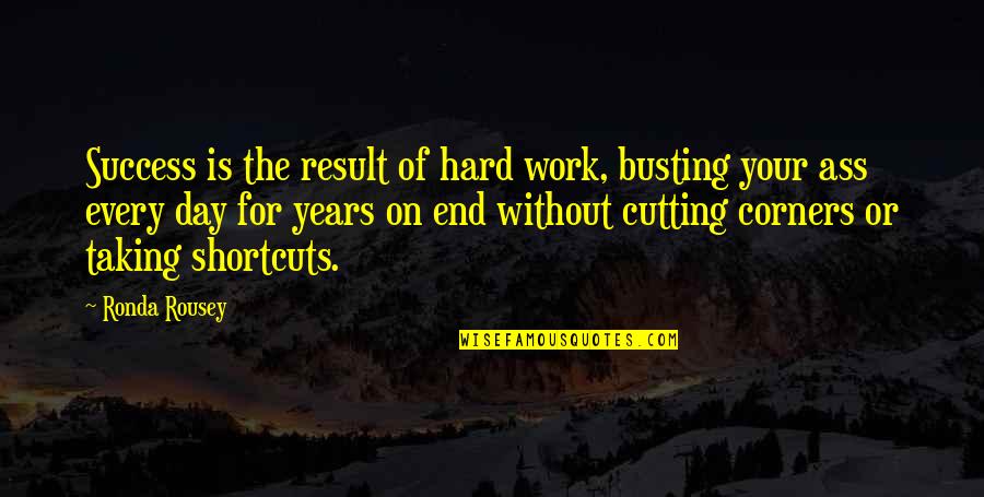 Every Success Quotes By Ronda Rousey: Success is the result of hard work, busting Every Success Quotes By Ronda Rousey: Success is the result of hard work, busting