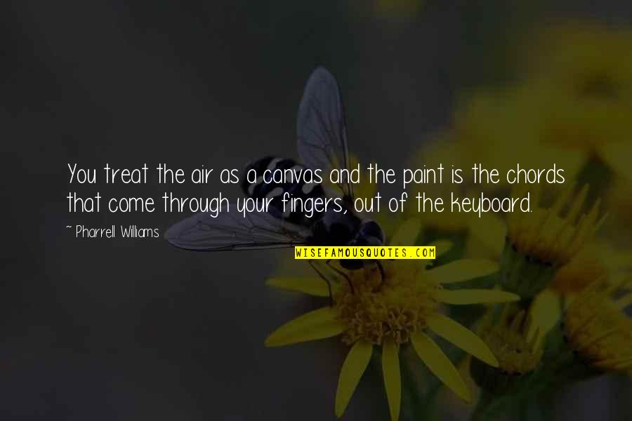 Everybody Dies But Not Everybody Lives Movie Quotes By Pharrell Williams: You treat the air as a canvas and