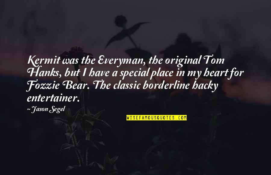Everyman Quotes By Jason Segel: Kermit was the Everyman, the original Tom Hanks, Everyman Quotes By Jason Segel: Kermit was the Everyman, the original Tom Hanks,