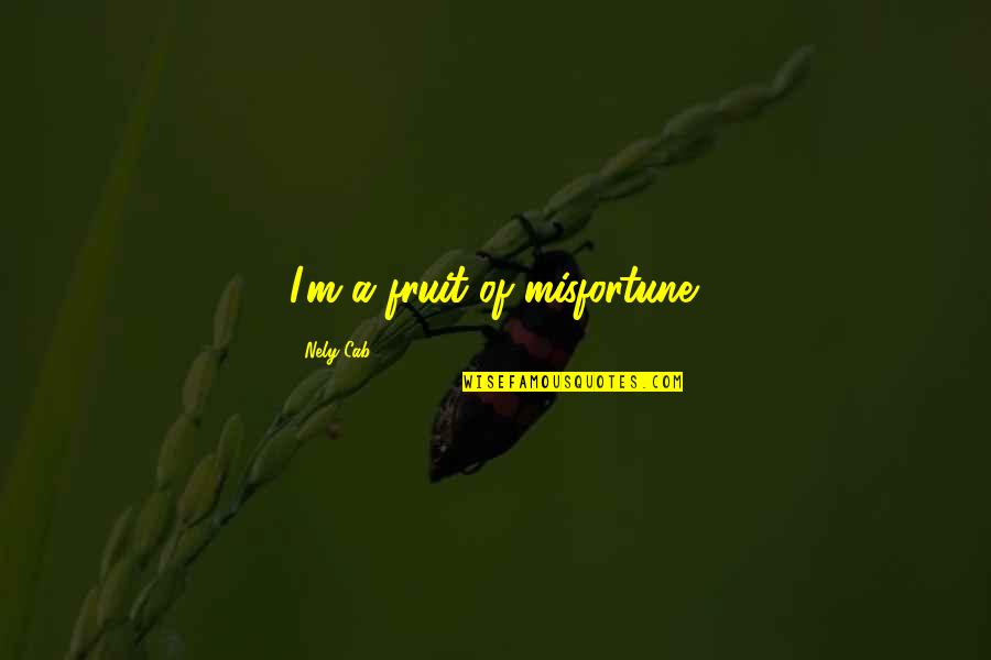 Everyone Deserves An Opportunity Quotes By Nely Cab: I'm a fruit of misfortune. Everyone Deserves An Opportunity Quotes By Nely Cab: I'm a fruit of misfortune.