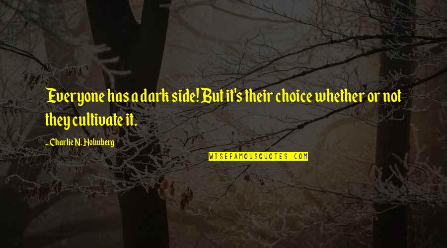 Everyone Has A Dark Side Quotes By Charlie N. Holmberg: Everyone has a dark side! But it's their