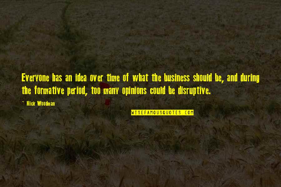 Everyone Has Their Own Opinions Quotes By Nick Woodman: Everyone has an idea over time of what Everyone Has Their Own Opinions Quotes By Nick Woodman: Everyone has an idea over time of what