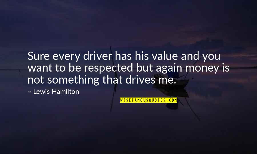 Everyone Needs A Break Quotes By Lewis Hamilton: Sure every driver has his value and you