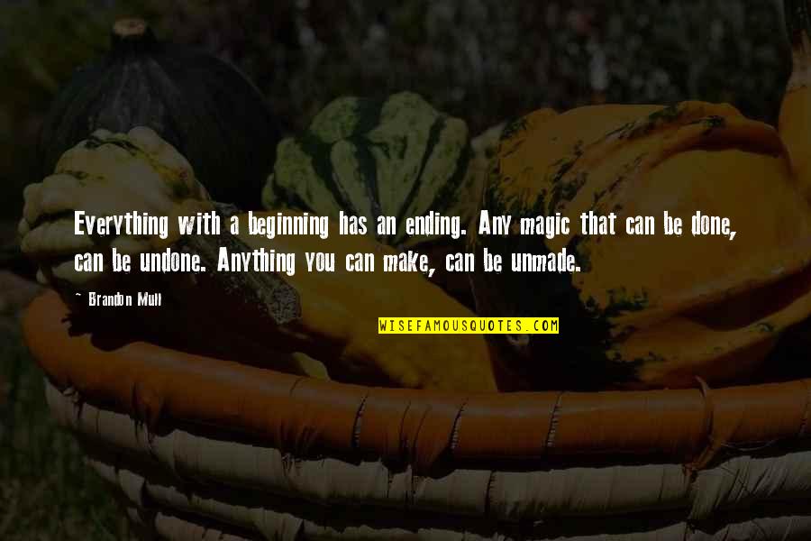 Everything Ending Quotes By Brandon Mull: Everything with a beginning has an ending. Any Everything Ending Quotes By Brandon Mull: Everything with a beginning has an ending. Any