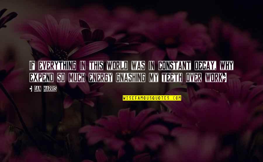 Everything In This World Quotes By Dan Harris: If everything in this world was in constant