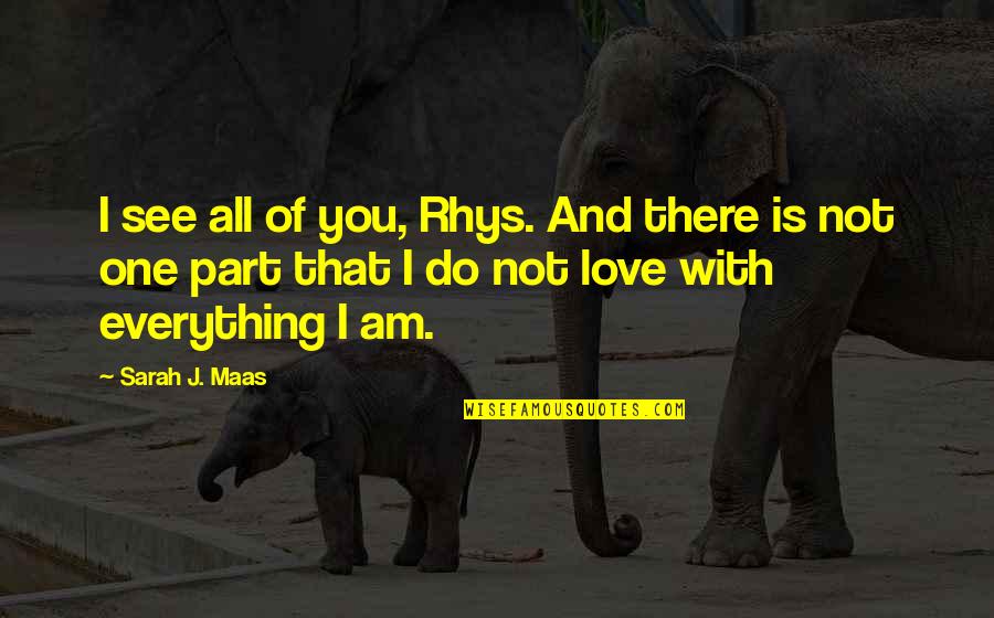 Everything Quotes And Quotes By Sarah J. Maas: I see all of you, Rhys. And there Everything Quotes And Quotes By Sarah J. Maas: I see all of you, Rhys. And there