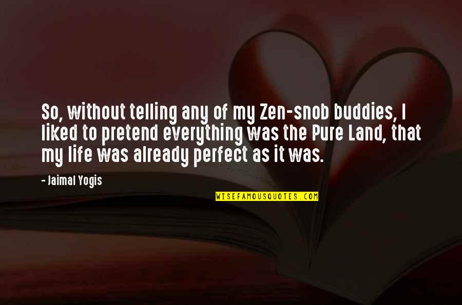 Everything Was Perfect Quotes By Jaimal Yogis: So, without telling any of my Zen-snob buddies,