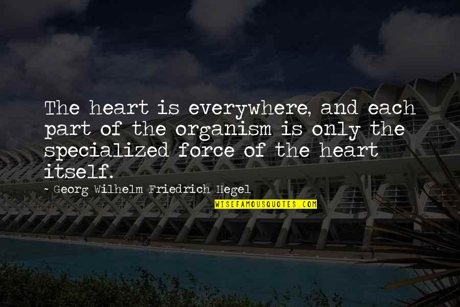 Everywhere Quotes By Georg Wilhelm Friedrich Hegel: The heart is everywhere, and each part of