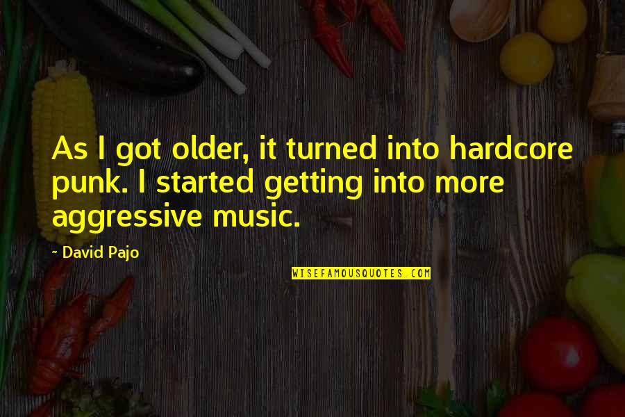 Eveyone Quotes By David Pajo: As I got older, it turned into hardcore