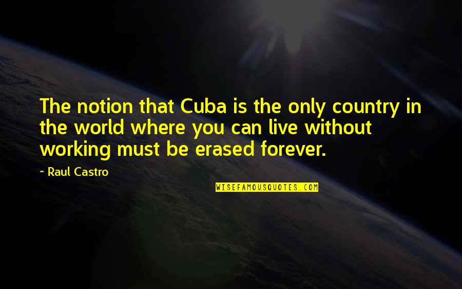 Evgenios Lazaridis Quotes By Raul Castro: The notion that Cuba is the only country Evgenios Lazaridis Quotes By Raul Castro: The notion that Cuba is the only country