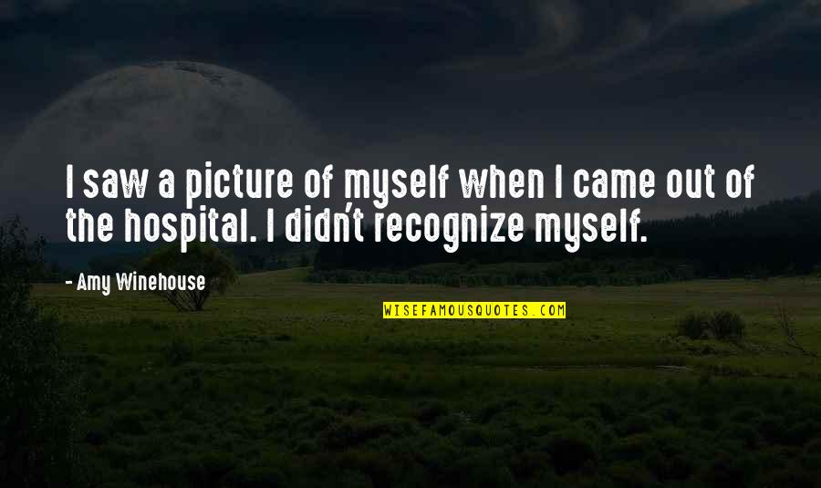 Evil Ex Girlfriend Quotes By Amy Winehouse: I saw a picture of myself when I Evil Ex Girlfriend Quotes By Amy Winehouse: I saw a picture of myself when I