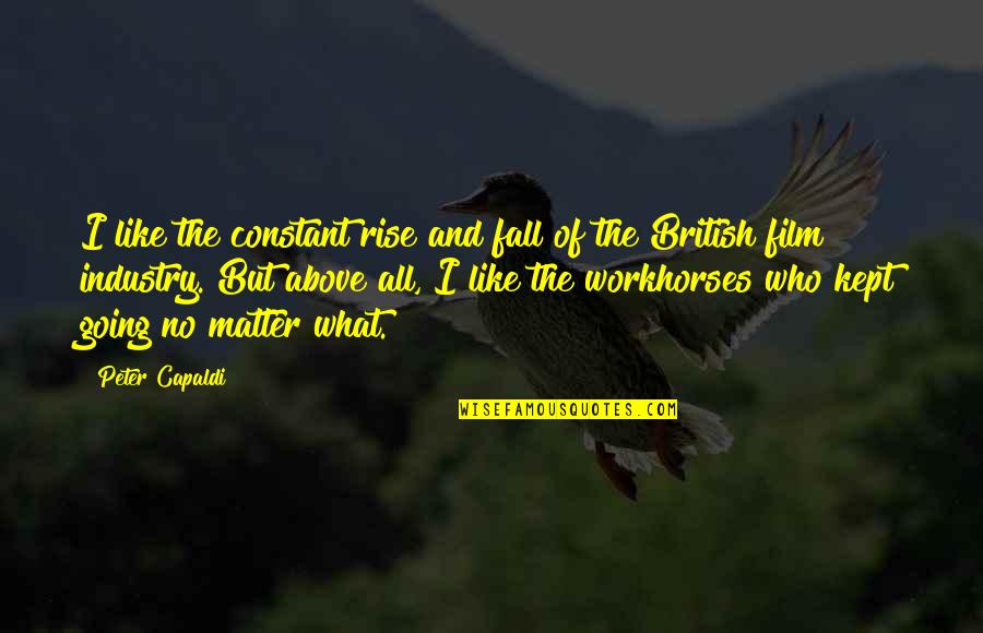 Evlen Quotes By Peter Capaldi: I like the constant rise and fall of Evlen Quotes By Peter Capaldi: I like the constant rise and fall of