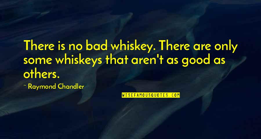 Evler101 Quotes By Raymond Chandler: There is no bad whiskey. There are only