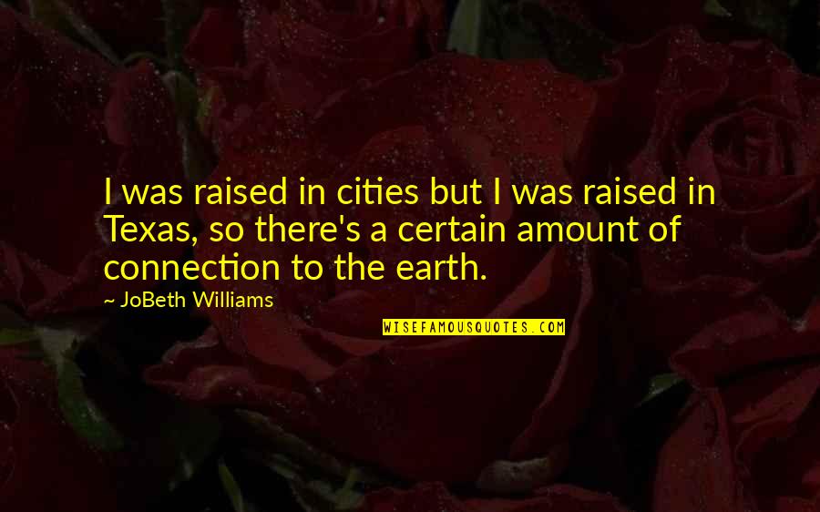 Evlerin Dizayni Quotes By JoBeth Williams: I was raised in cities but I was