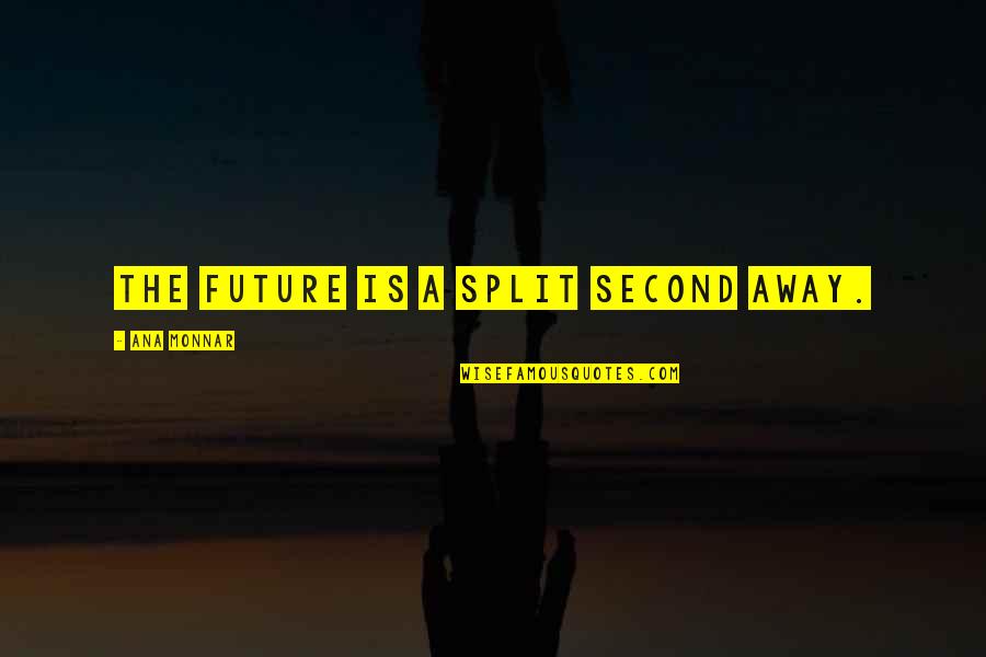 Evolution Of Technology Quotes By Ana Monnar: The future is a split second away.