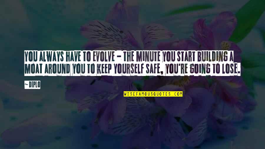 Evolve Yourself Quotes By Diplo: You always have to evolve - the minute