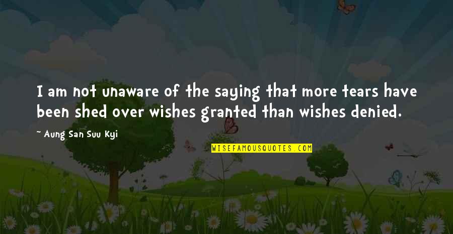 Evolvere Sinonimo Quotes By Aung San Suu Kyi: I am not unaware of the saying that Evolvere Sinonimo Quotes By Aung San Suu Kyi: I am not unaware of the saying that