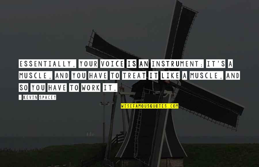 Evropske Monarchie Quotes By Kevin Spacey: Essentially, your voice is an instrument; it's a Evropske Monarchie Quotes By Kevin Spacey: Essentially, your voice is an instrument; it's a