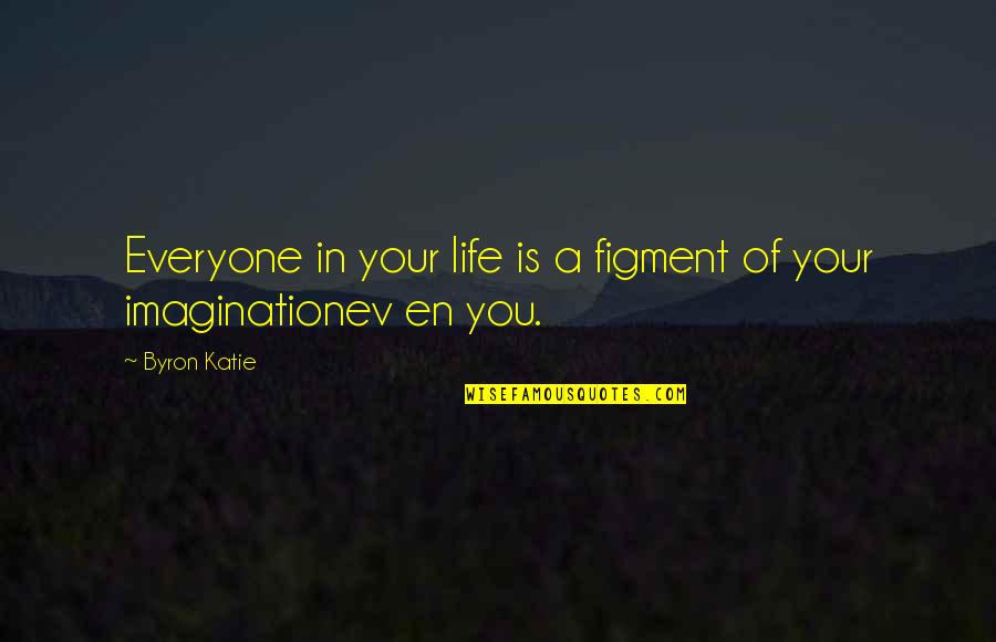 Ev'rywhere Quotes By Byron Katie: Everyone in your life is a figment of