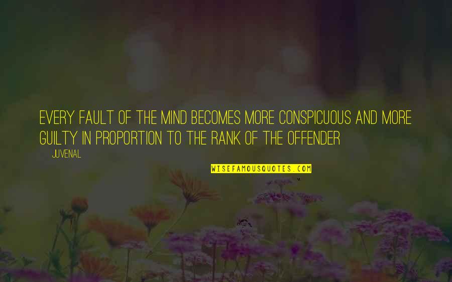 Ex Offender Quotes By Juvenal: Every fault of the mind becomes more conspicuous Ex Offender Quotes By Juvenal: Every fault of the mind becomes more conspicuous