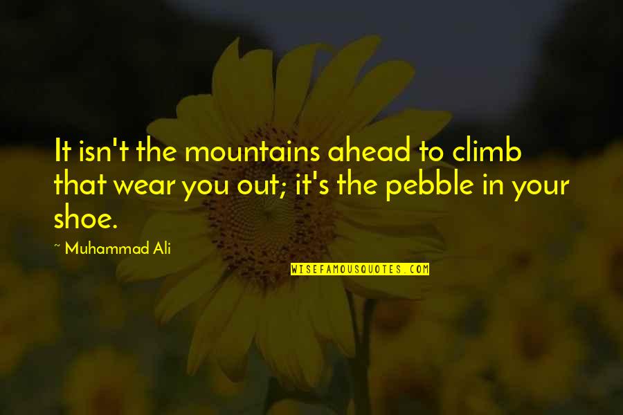 Exam Fever Quotes By Muhammad Ali: It isn't the mountains ahead to climb that