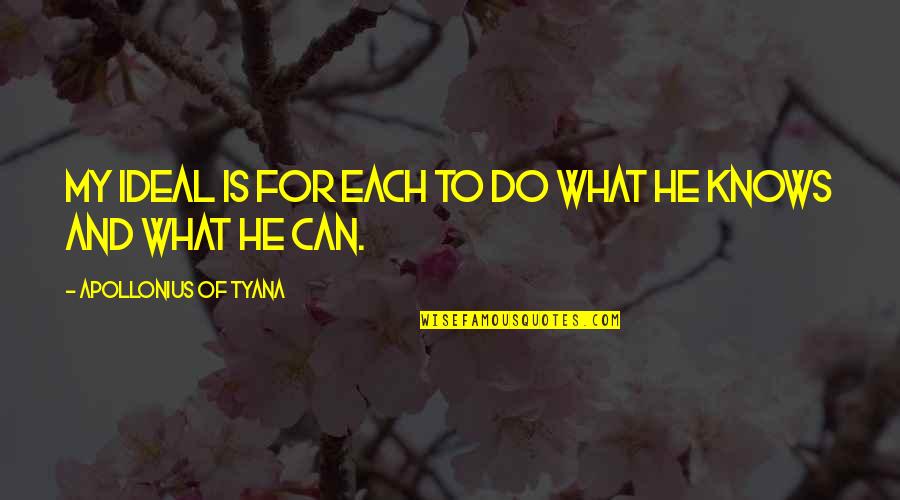 Examples Of Dramatic Irony In Oedipus Rex Quotes By Apollonius Of Tyana: My ideal is for each to do what