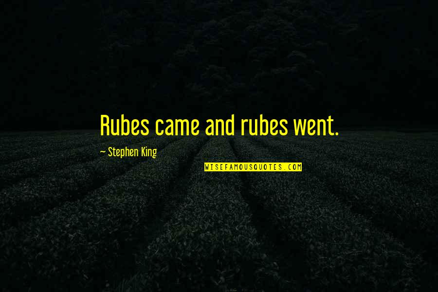 Excel Put Value In Quotes By Stephen King: Rubes came and rubes went.