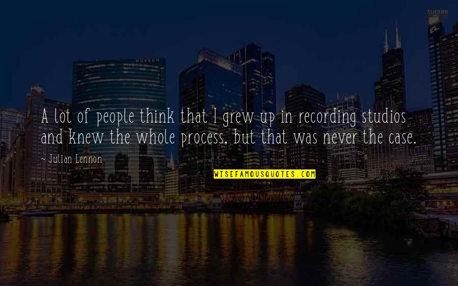 Excellence Is A Choice Quote Quotes By Julian Lennon: A lot of people think that I grew
