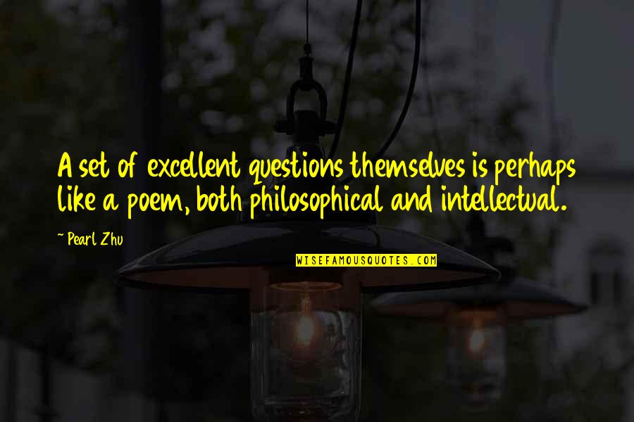 Excellent Leadership Quotes By Pearl Zhu: A set of excellent questions themselves is perhaps