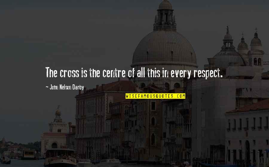 Excentricity Quotes By John Nelson Darby: The cross is the centre of all this