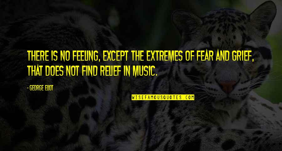 Except Quotes By George Eliot: There is no feeling, except the extremes of