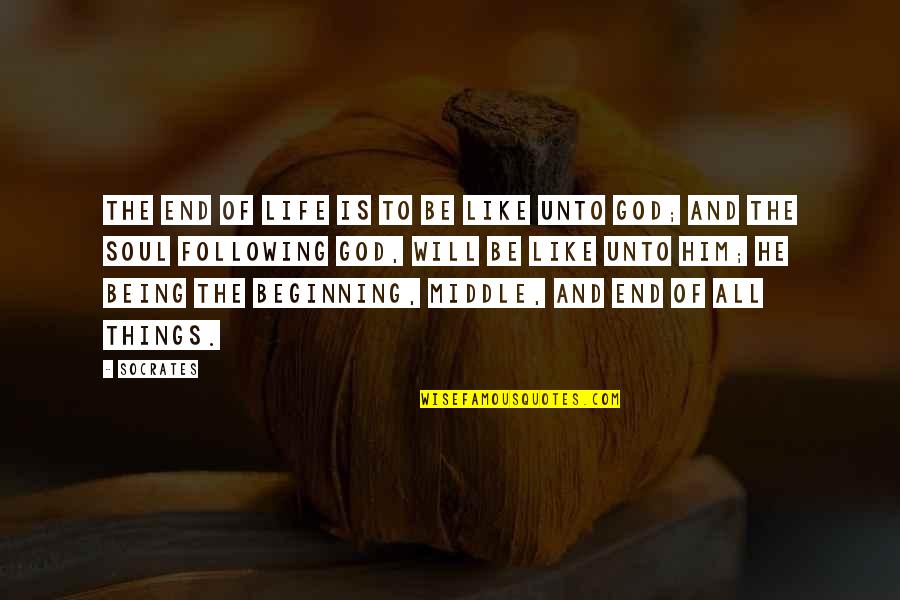 Exchange Ideas Quotes By Socrates: The end of life is to be like Exchange Ideas Quotes By Socrates: The end of life is to be like