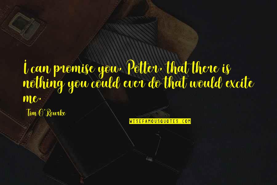 Excite Me Quotes By Tim O'Rourke: I can promise you, Potter, that there is