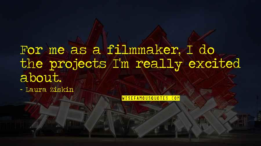 Excited As A Quotes By Laura Ziskin: For me as a filmmaker, I do the