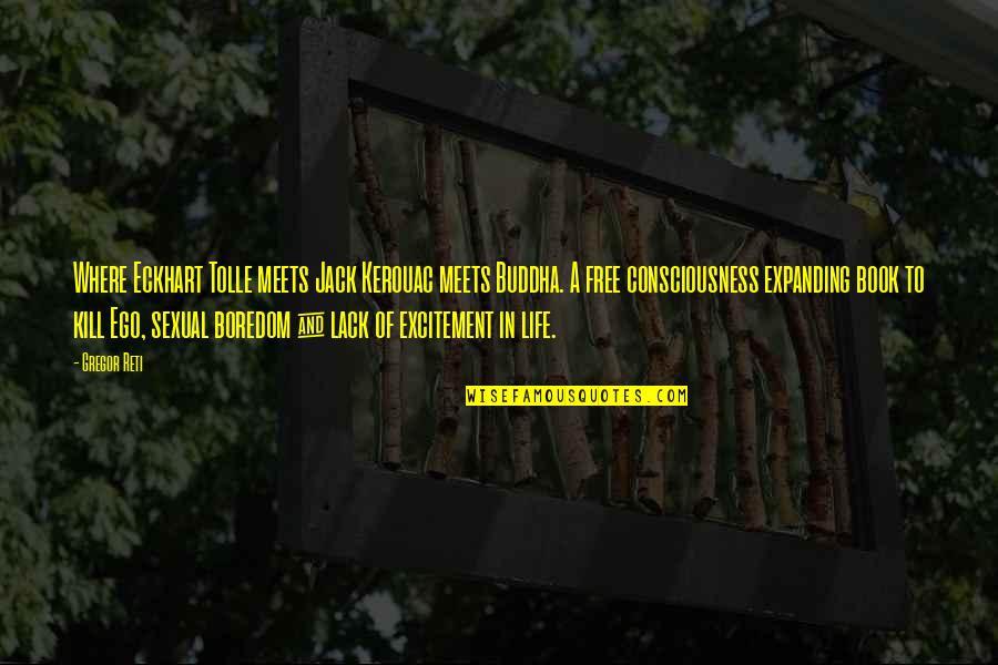 Excitement In Life Quotes By Gregor Reti: Where Eckhart Tolle meets Jack Kerouac meets Buddha.