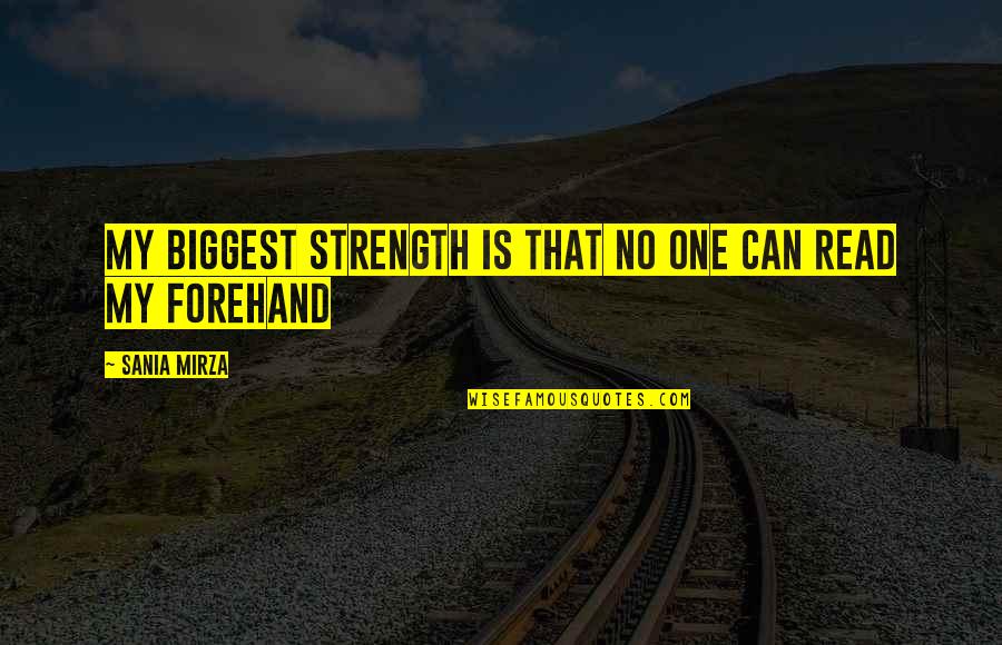 Excommunicate Synonym Quotes By Sania Mirza: My biggest strength is that no one can Excommunicate Synonym Quotes By Sania Mirza: My biggest strength is that no one can
