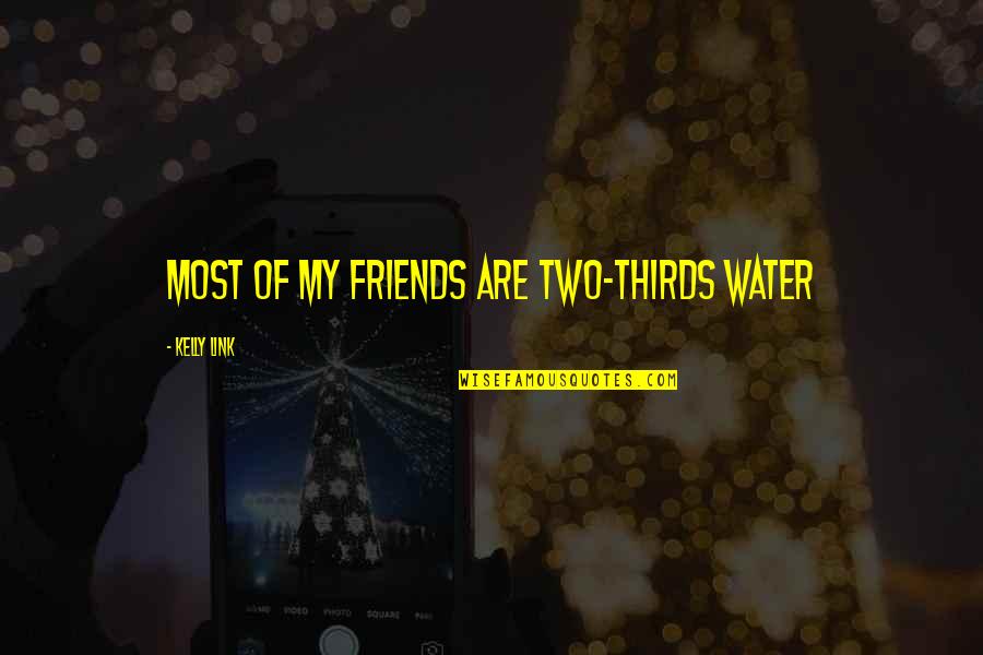 Excrementos Fosilizados Quotes By Kelly Link: Most of My Friends are two-thirds water Excrementos Fosilizados Quotes By Kelly Link: Most of My Friends are two-thirds water