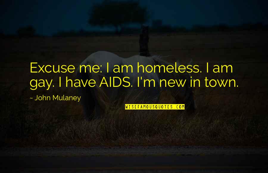 Excuse Me Quotes By John Mulaney: Excuse me: I am homeless. I am gay.