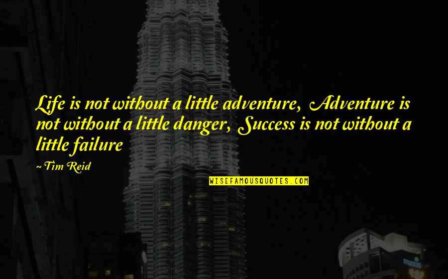 Excuse The Pun Quotes By Tim Reid: Life is not without a little adventure, Adventure