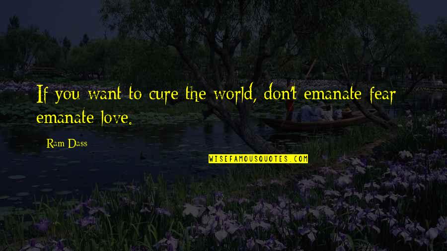 Exemplum Sans Quotes By Ram Dass: If you want to cure the world, don't