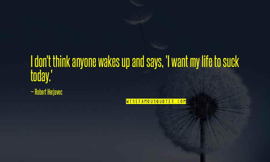 Exhaustively Synonym Quotes By Robert Herjavec: I don't think anyone wakes up and says, Exhaustively Synonym Quotes By Robert Herjavec: I don't think anyone wakes up and says,