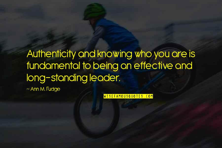 Exhilarator Quotes By Ann M. Fudge: Authenticity and knowing who you are is fundamental Exhilarator Quotes By Ann M. Fudge: Authenticity and knowing who you are is fundamental